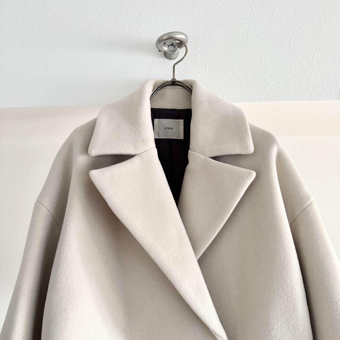 イエナ／試着のみ❤️MANTECOオーバーチェスターコートベージュ(ホワイト)38