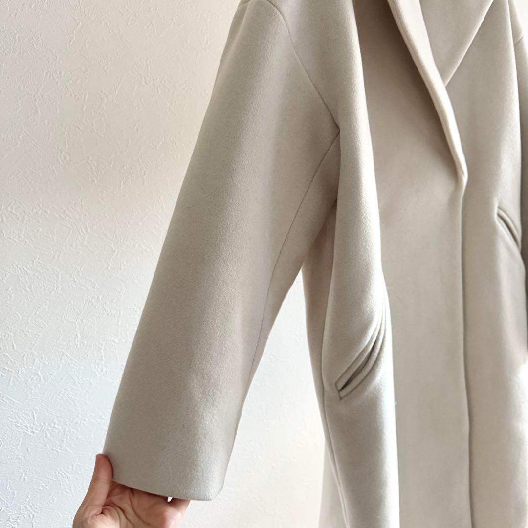 イエナ／試着のみ❤️MANTECOオーバーチェスターコートベージュ(ホワイト)38