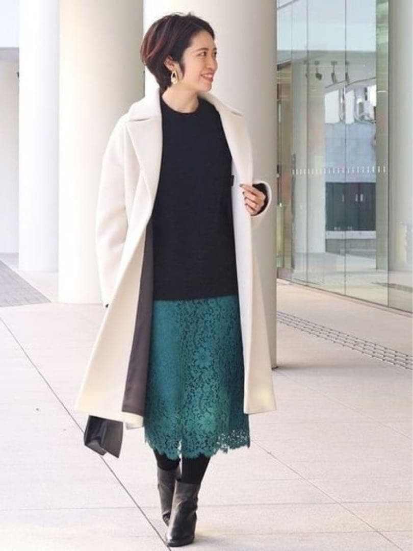 イエナ／試着のみ❤️MANTECOオーバーチェスターコートベージュ(ホワイト)38