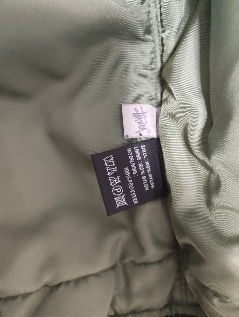 stussy alphaコラボ　ma-1ジャケット