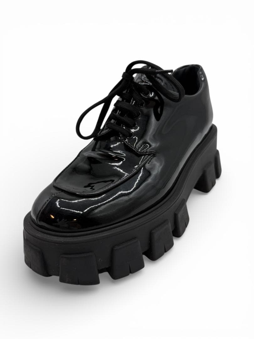 PRADA プラダ 厚底シューズ エナメル 38 ミウッチャ期