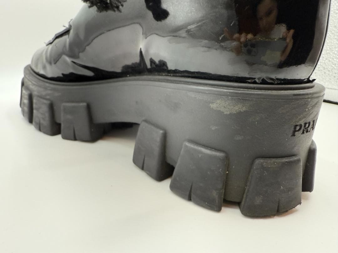 PRADA プラダ 厚底シューズ エナメル 38 ミウッチャ期