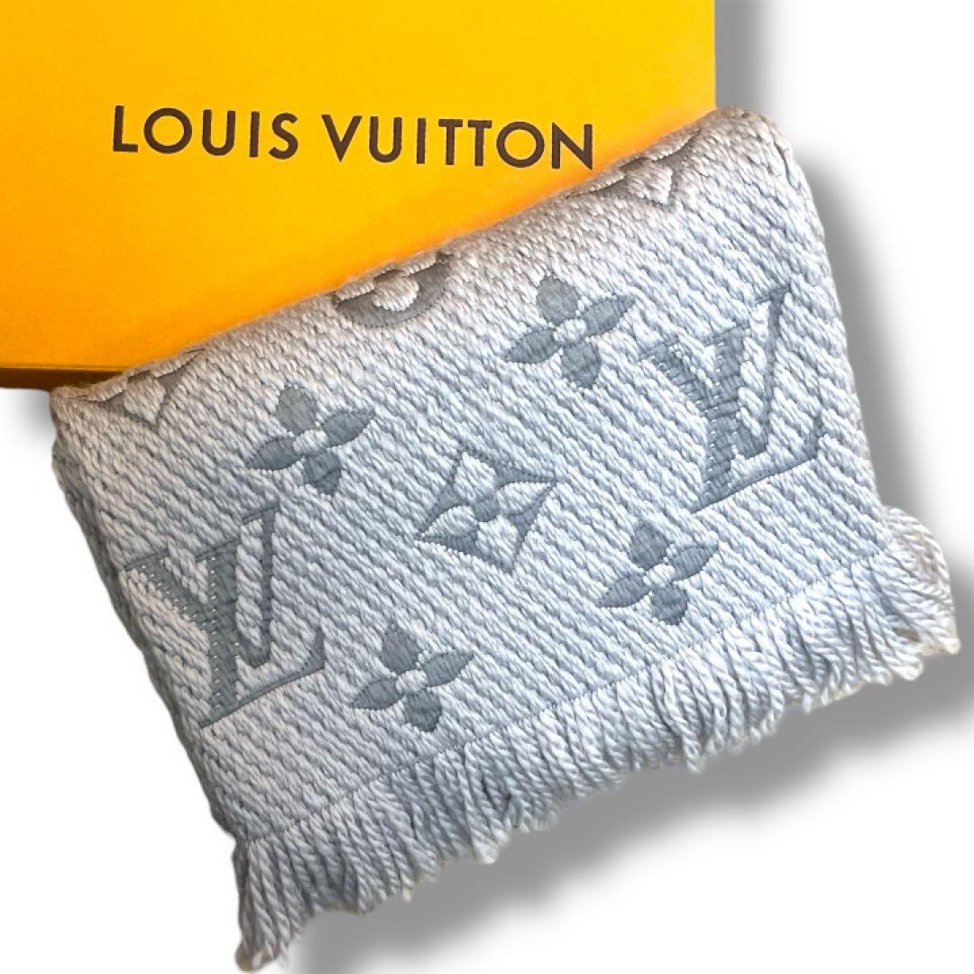 【未使用★箱付】LOUIS VUITTON エシャルプ・ロゴマニア マフラー