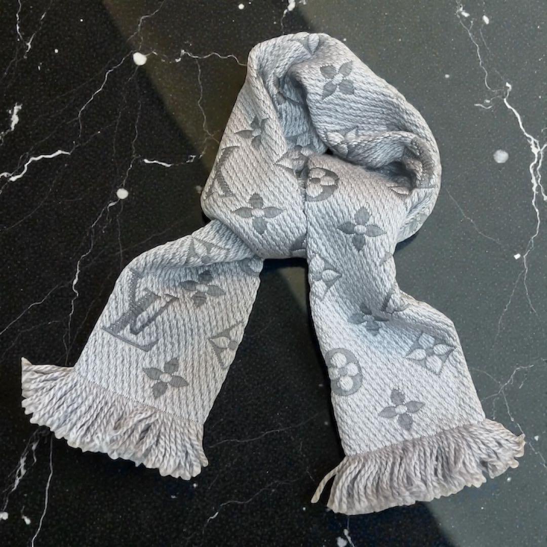 【未使用★箱付】LOUIS VUITTON エシャルプ・ロゴマニア マフラー