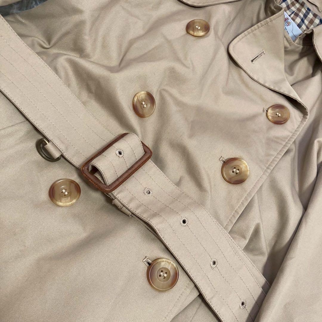 Aquasciam トレンチコート ベージュ オフィス キレイめ オシャレ