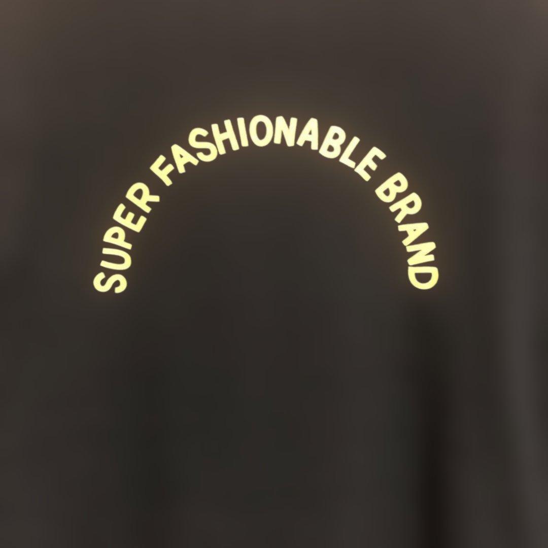 CUNE ウサギプリント 長袖カットソー　徒歩　黒