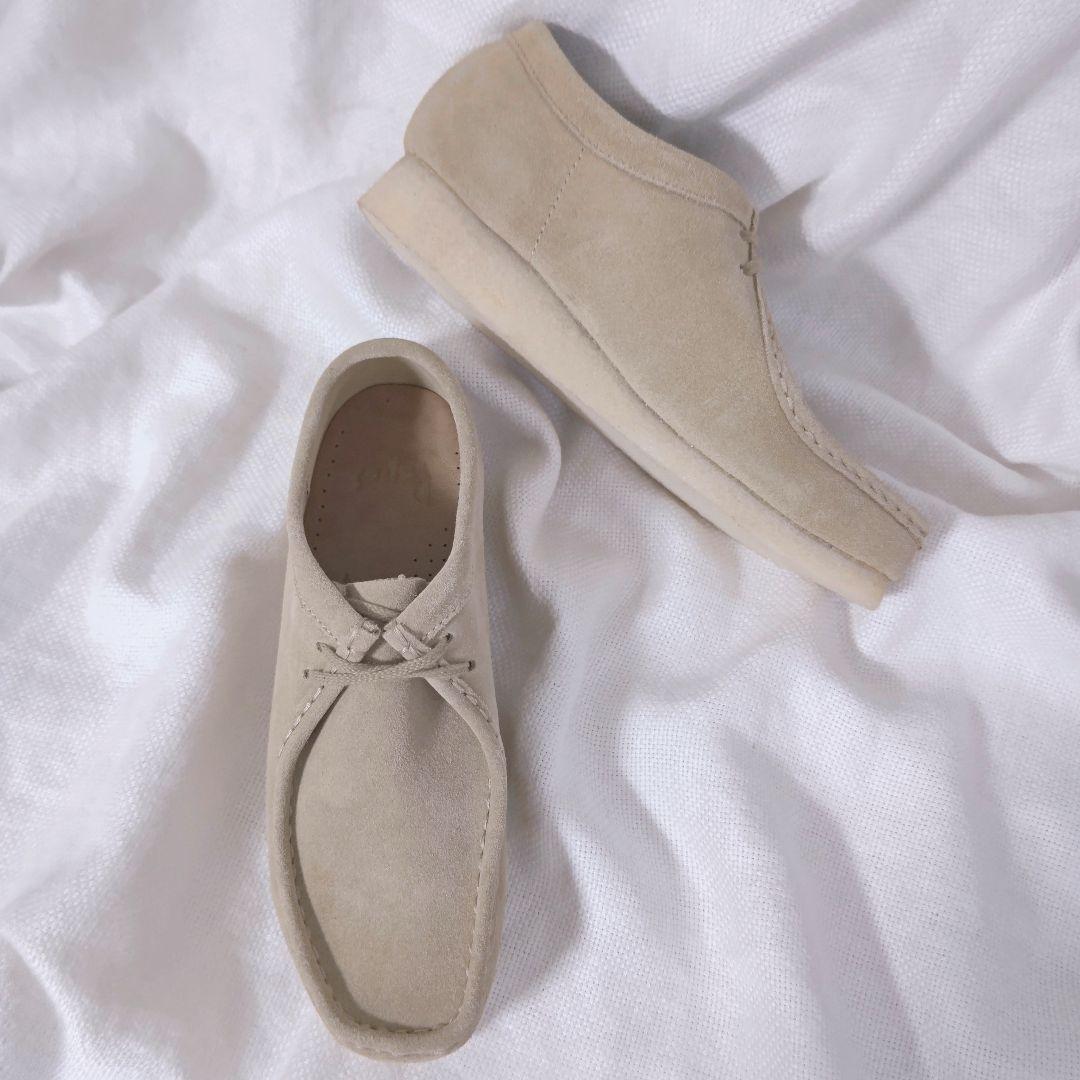 パパスPapasワラビータイプスウェードレザーブーツシューズ40Mサンドベージュ