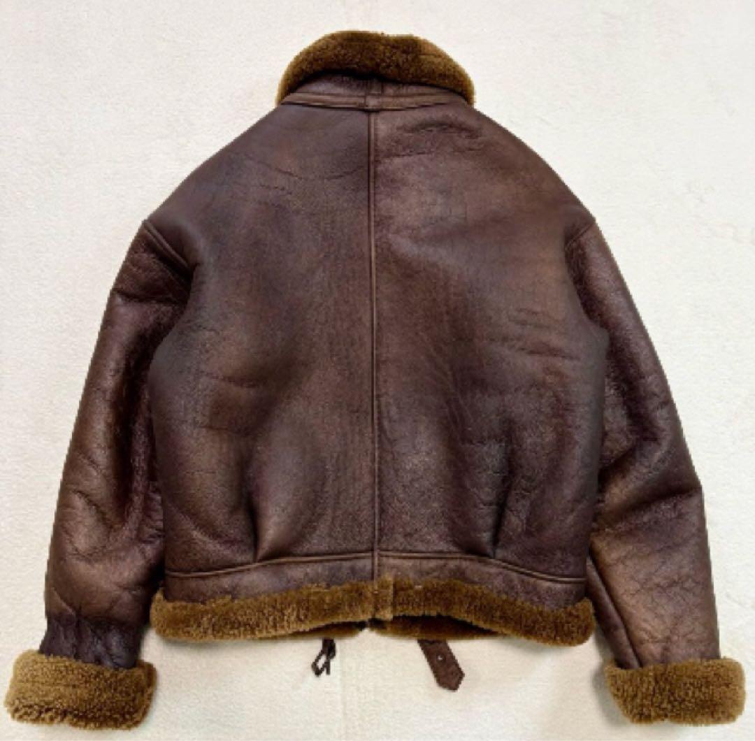 極美品B-3 フライトジャケット ヴィンテージジャケット ブラウン シープスキン