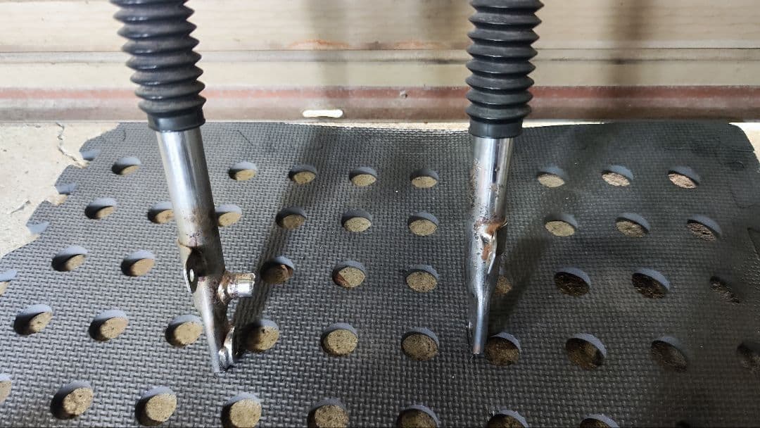 ダックス　フロントフォーク　カブトフェンダー　ホンダ純正　2型