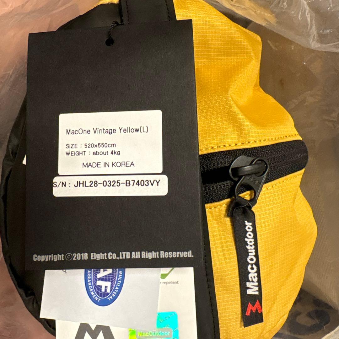 限定　マックワン　ヴィンテージイエロー　L