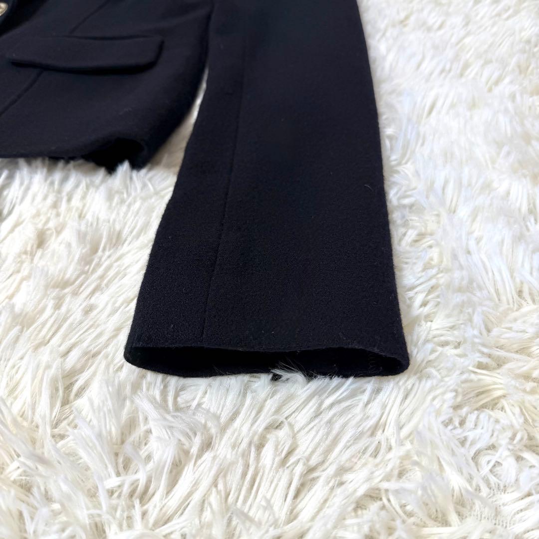 バーバリーブルーレーベル テーラードジャケット ロゴ釦 ノバチェック 38