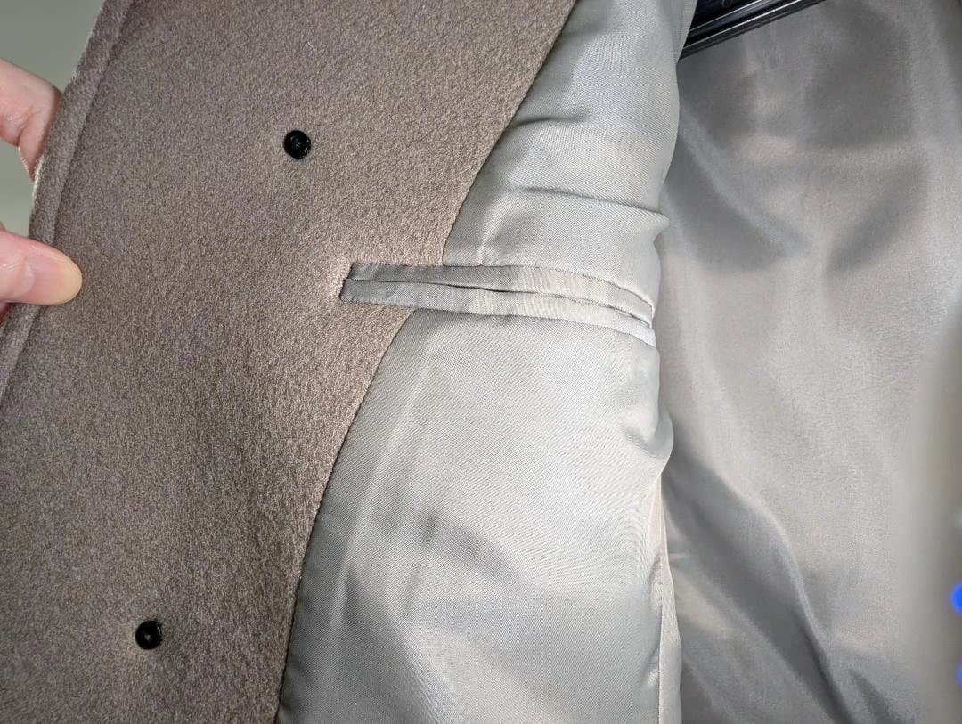 りょー様junhashimotoジュンハシモト カシミヤスタンドカラーコート 2