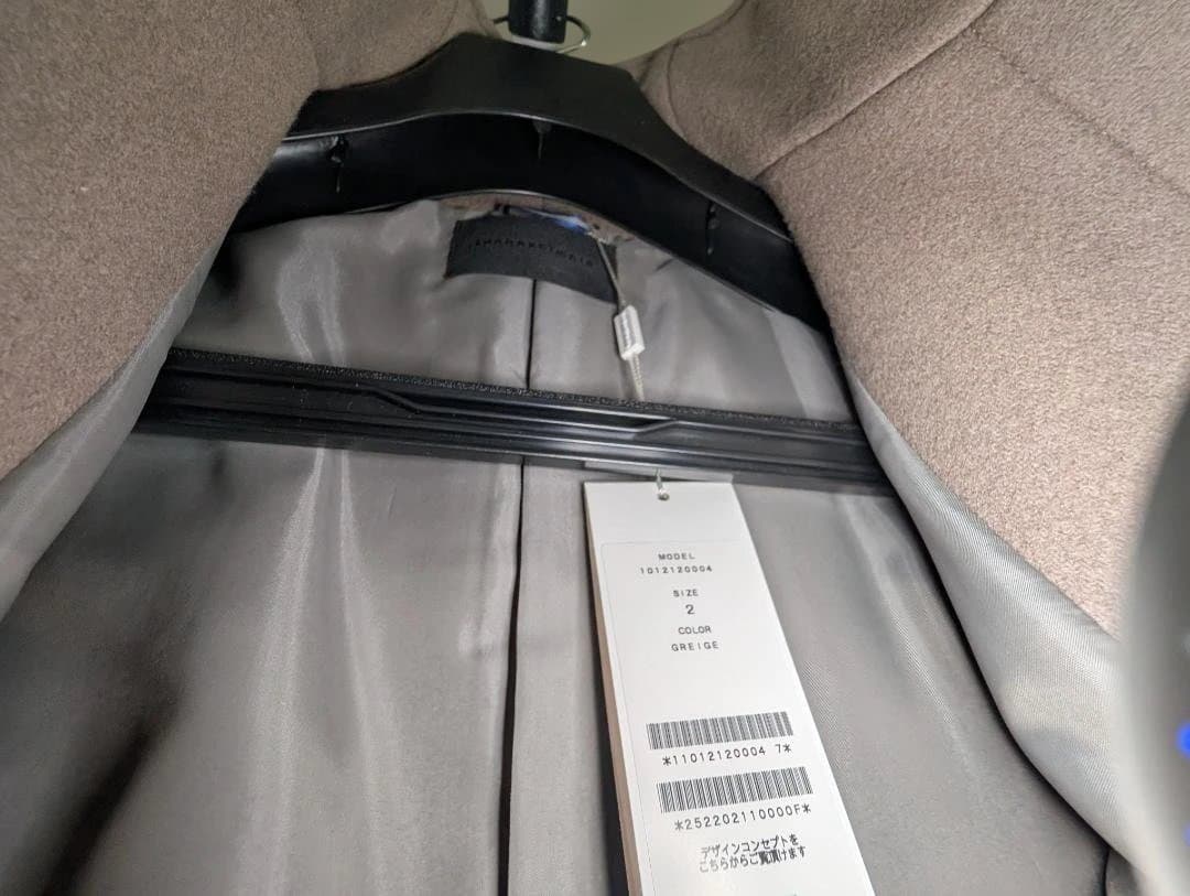 りょー様junhashimotoジュンハシモト カシミヤスタンドカラーコート 2