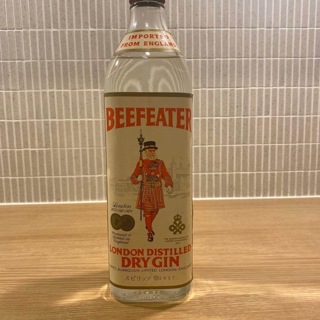 ジン　ビーフィーター　　旧旧ラベル　47度　古酒　ビンテージ　リキュール