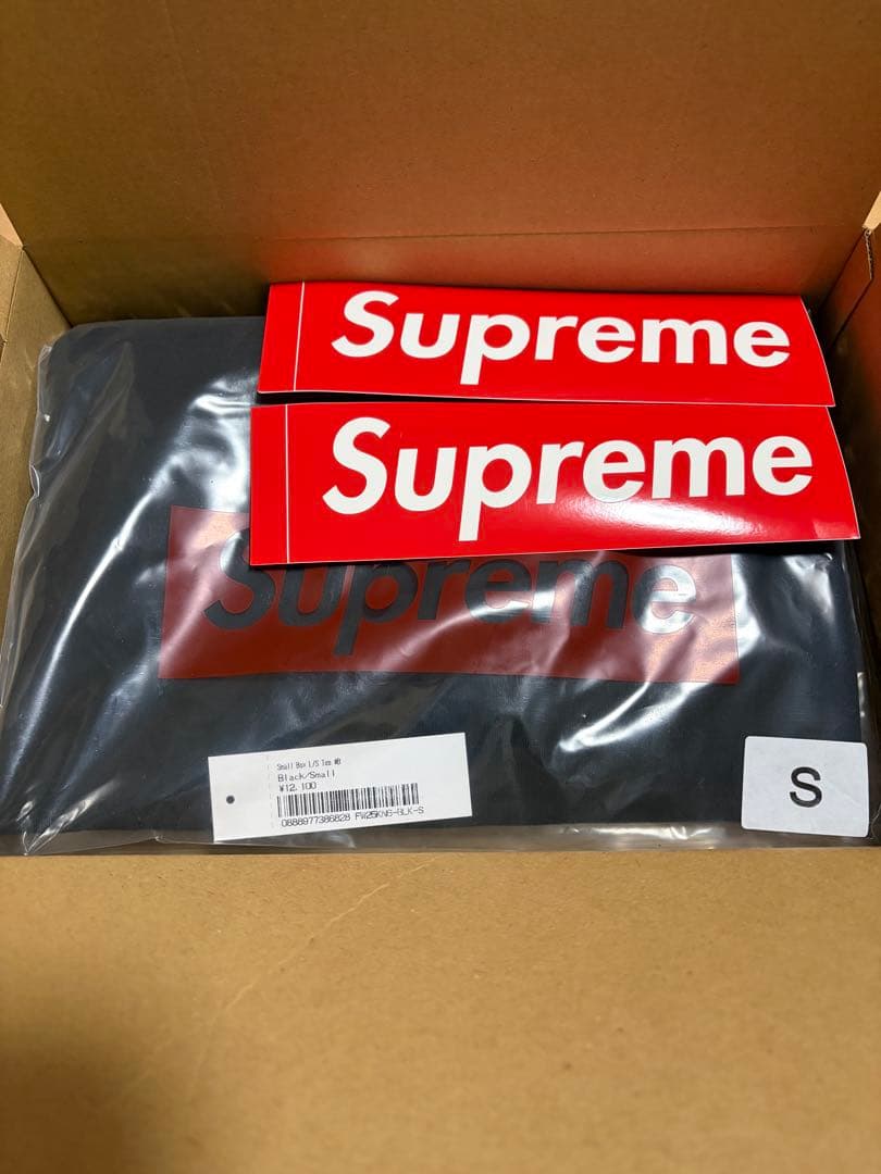 ★新品・未使用★ Supreme Small Box L/S Tee 黒 S