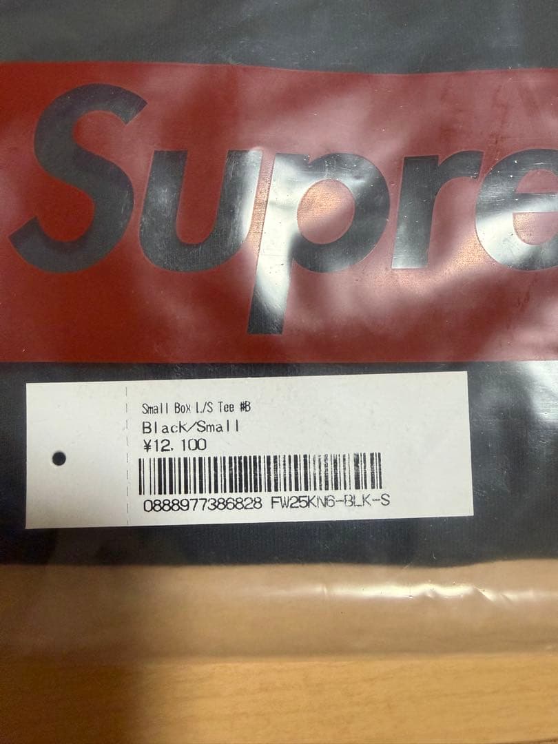 ★新品・未使用★ Supreme Small Box L/S Tee 黒 S