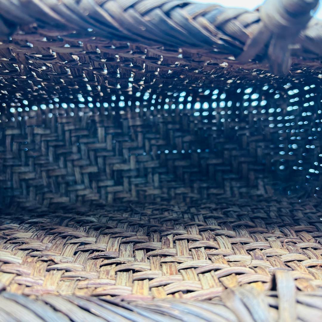 山葡萄 かごバッグ 籠バッグ 手編み 天然素材 ハンドバッグ 和装 網代編み