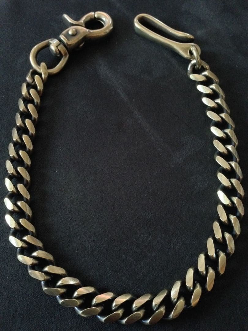 matildaさま 専用　ウォレットチェーン50cm 真鍮 1本 銀厚 1本