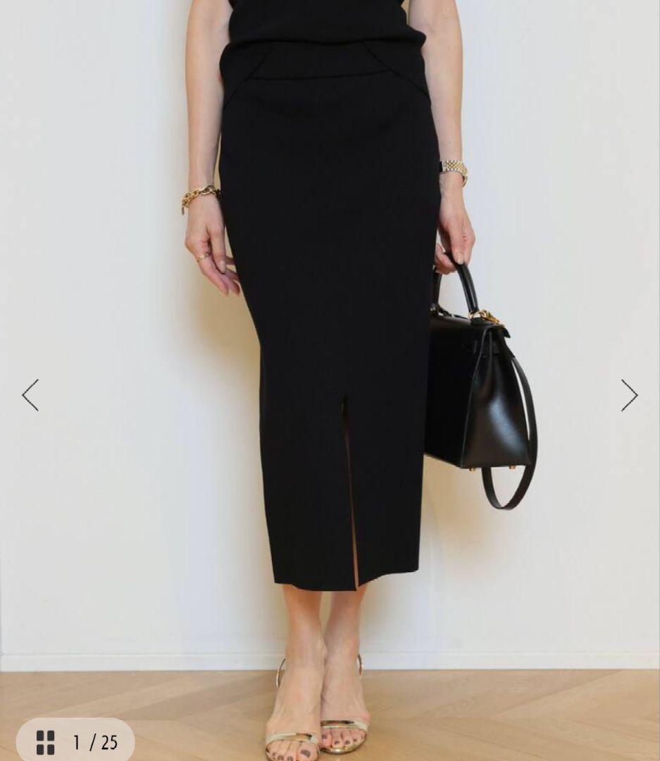 ドゥーズィエムクラス♡DINER RIB TIGHTスカート 36