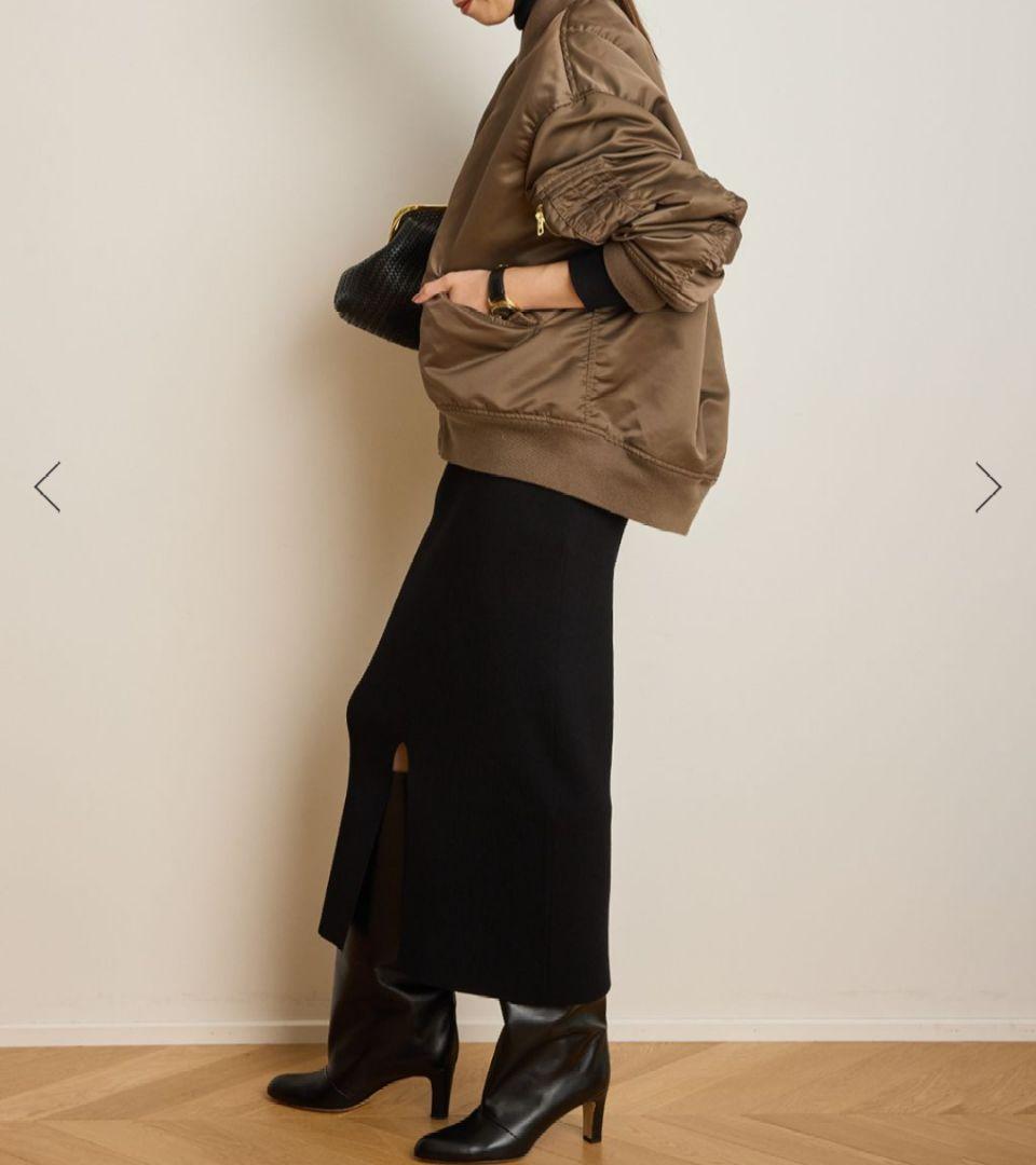 ドゥーズィエムクラス♡DINER RIB TIGHTスカート 36