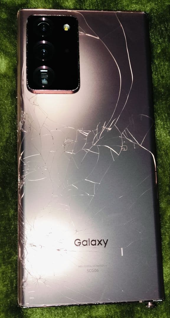 Galaxy Note S20 Ultra 背面ひび割れ、SIMフリー