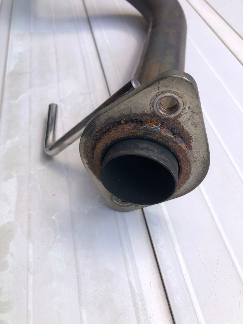 K12 日産マーチ　社外フロントパイプ　からくり？マルホ？