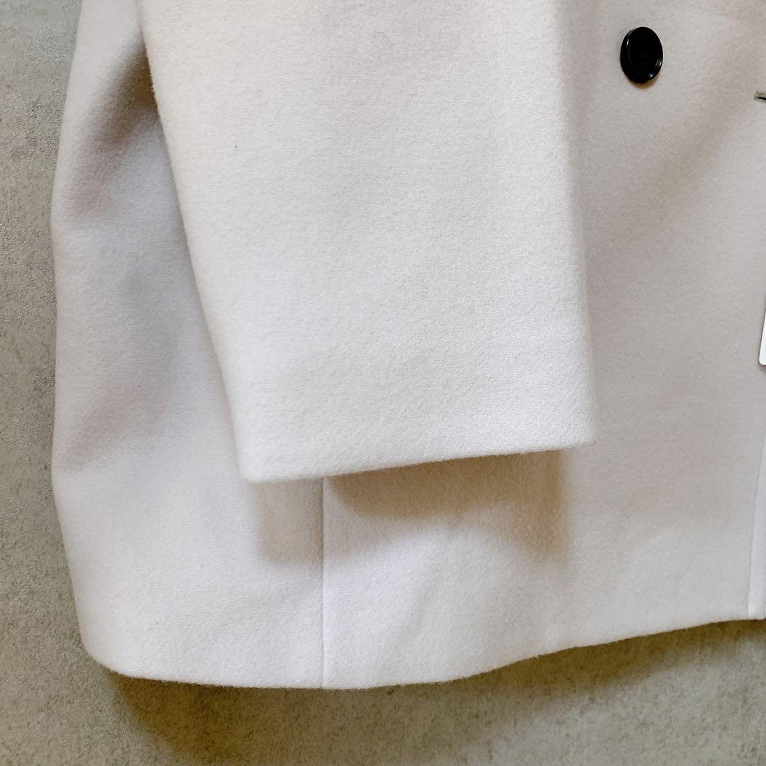 新品タグ付✨NOBLE スタンドカラーオーバーコート 完売色ベージュ 日本製 F