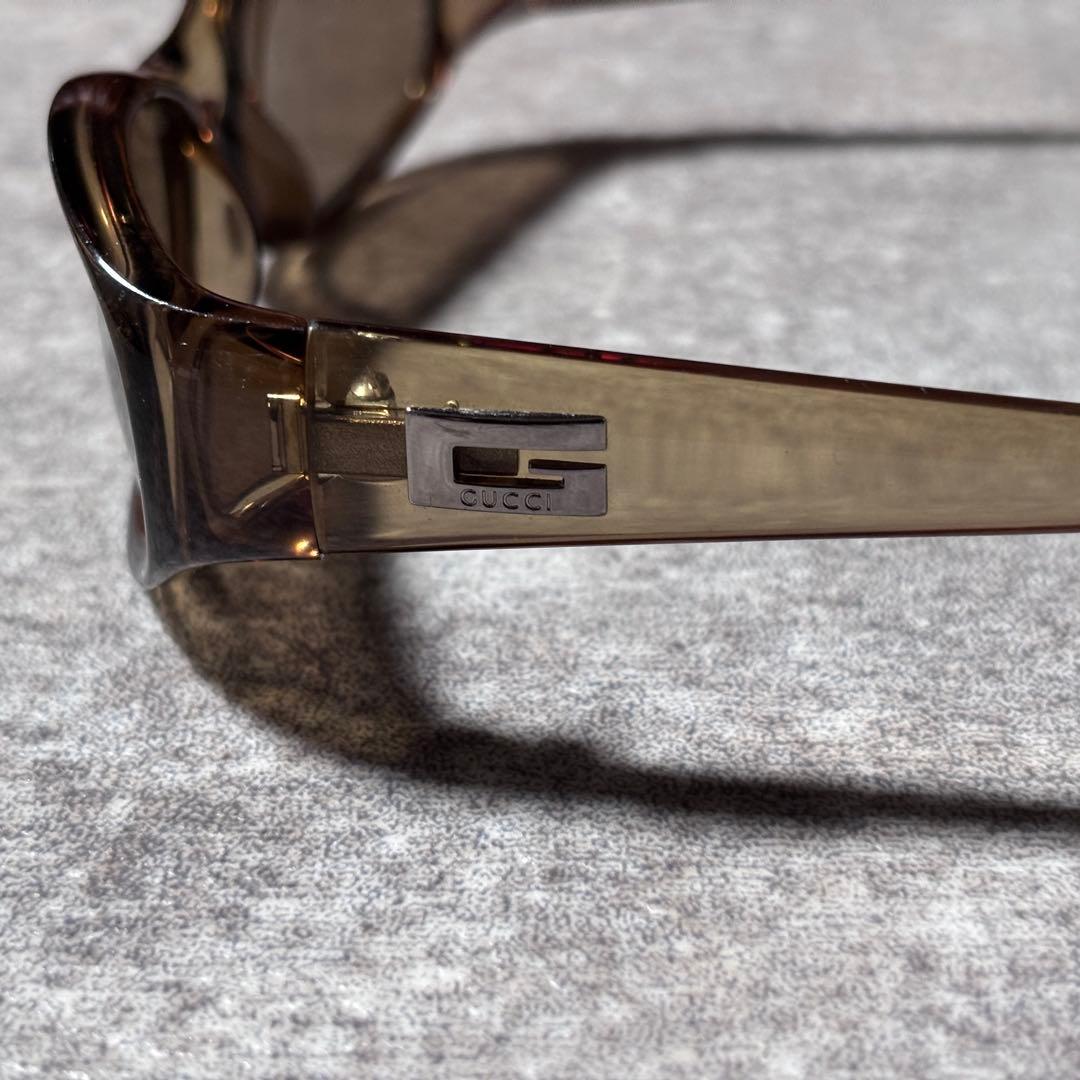 【極美品】GUCCI グッチ オーバル サングラス スクエアGロゴ y2k