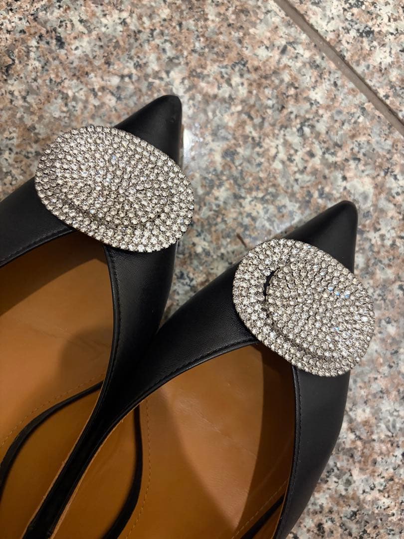 PIPPICHIC ビジュー付きフラットシューズ　ANNA