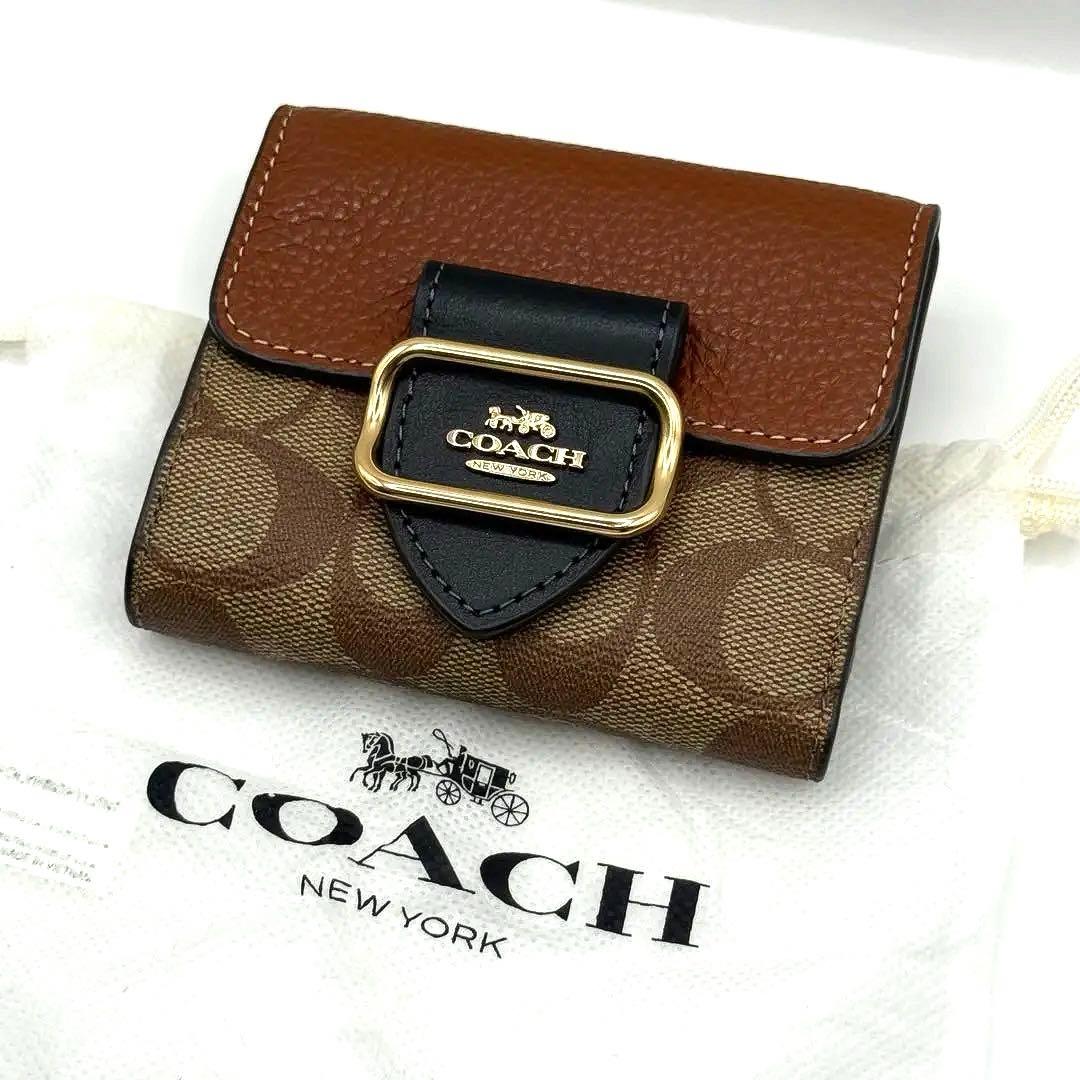 【新品未使用】　COACH　コーチ　折り財布　ミニ財布　モーガンウォレット