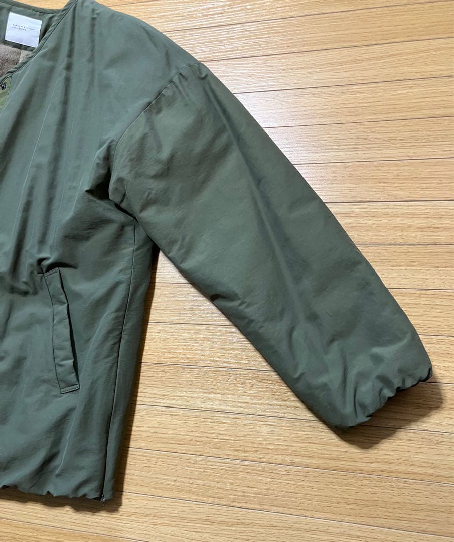 北欧暮らしの道具店 ふんわり軽くてあったかい 洗えるショート丈コート(中綿入り)