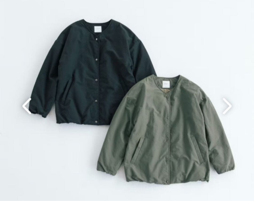 北欧暮らしの道具店 ふんわり軽くてあったかい 洗えるショート丈コート(中綿入り)