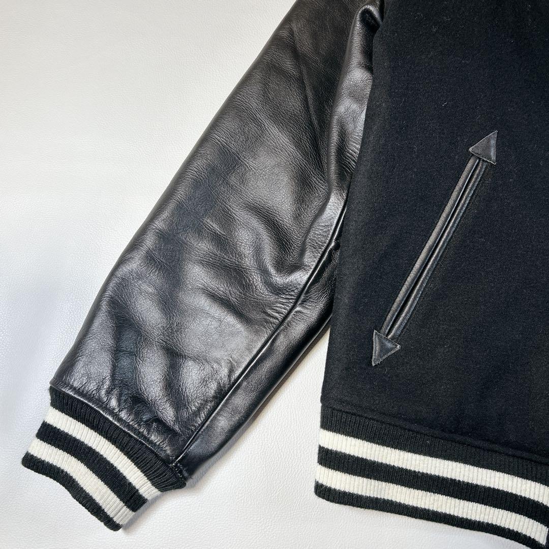 美品 ROLLING CRADLE スタジャン ブラック L デカロゴ 希少