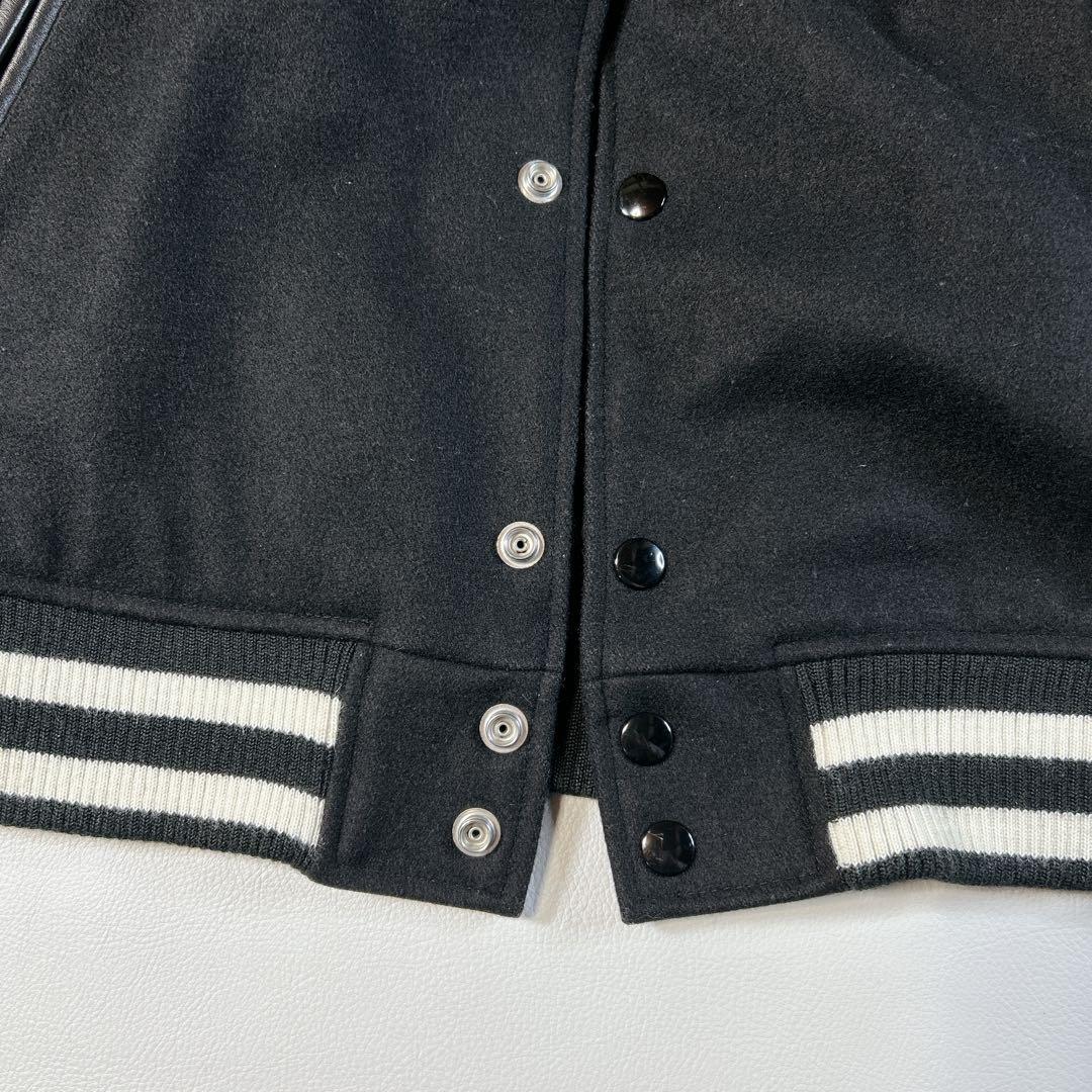 美品 ROLLING CRADLE スタジャン ブラック L デカロゴ 希少