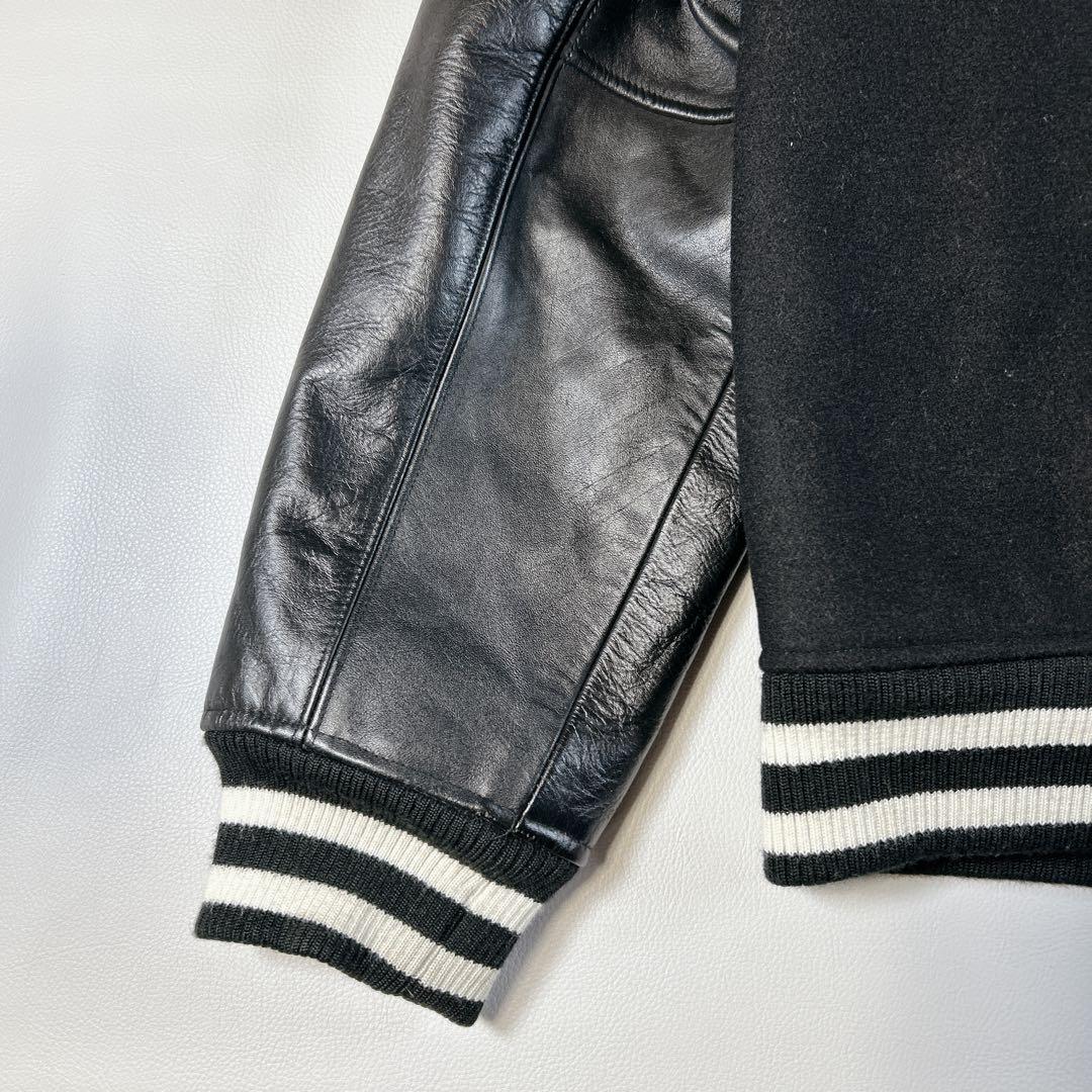 美品 ROLLING CRADLE スタジャン ブラック L デカロゴ 希少