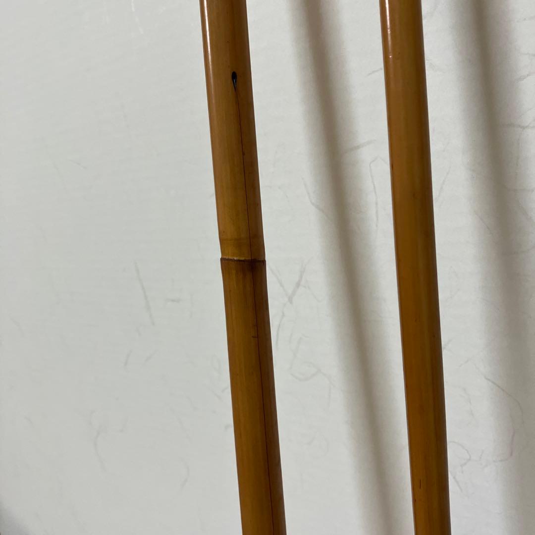 和竿　白キス　3.4m（中通し）　 3本継　竿かづ作