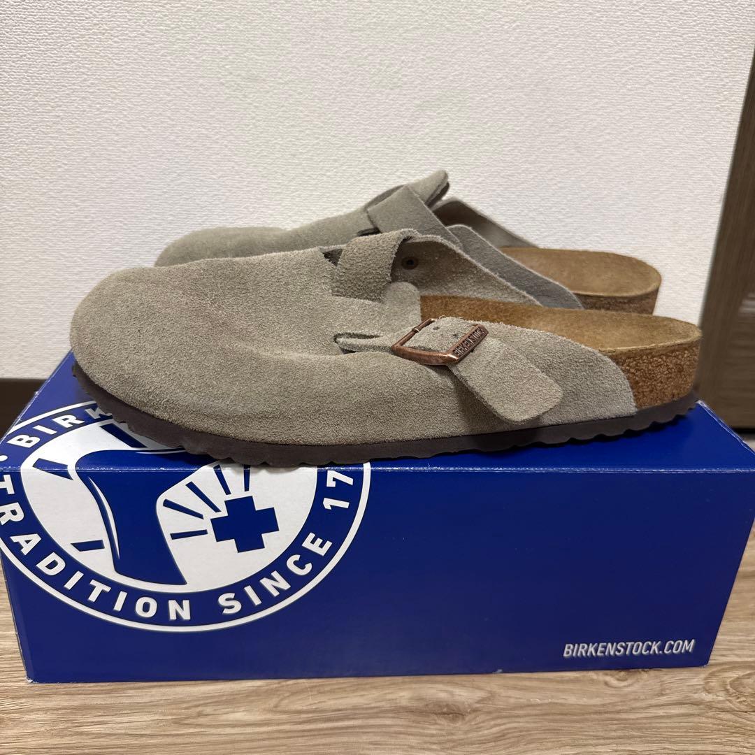 靴 BIRKENSTOCK Boston Taupe 27cm