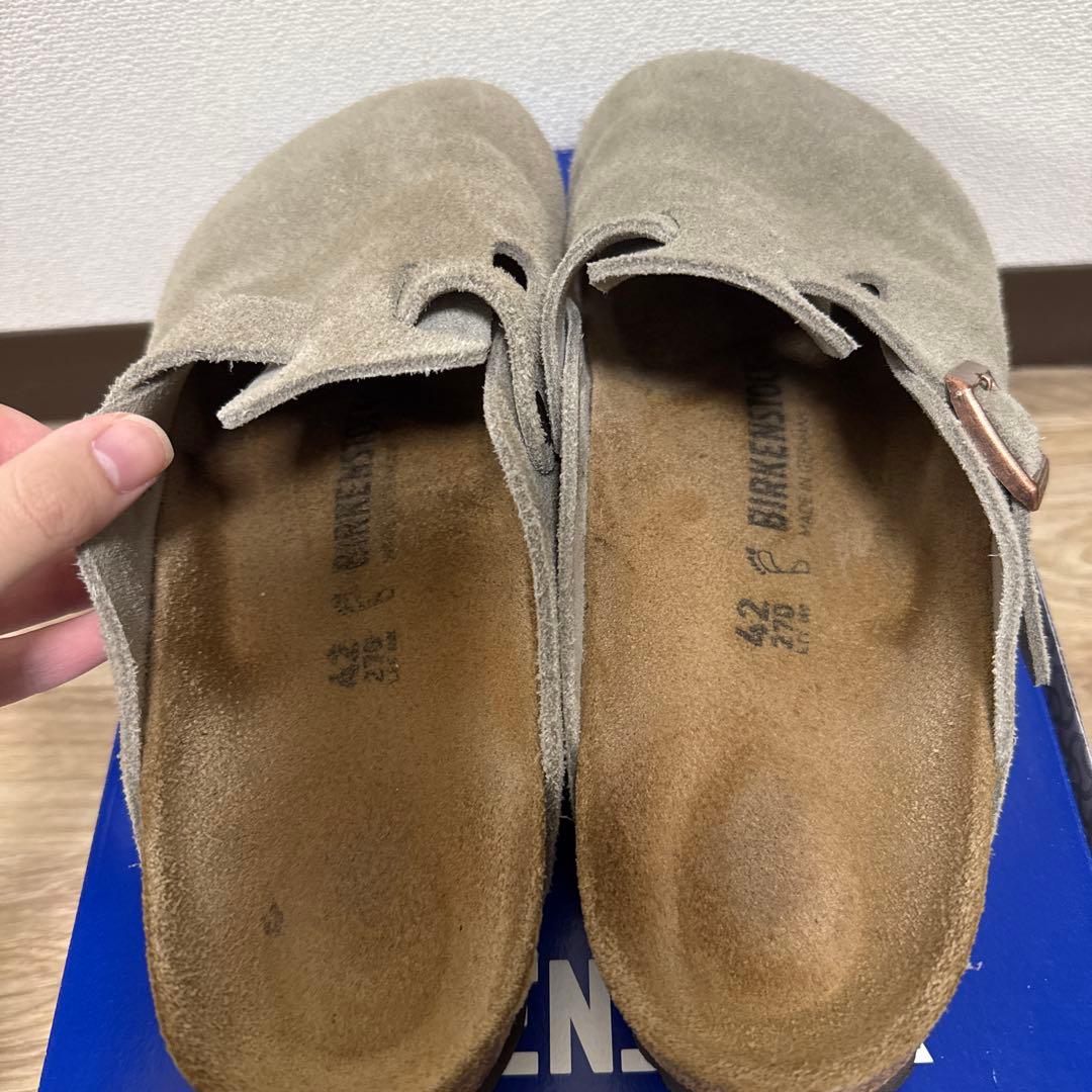 靴 BIRKENSTOCK Boston Taupe 27cm