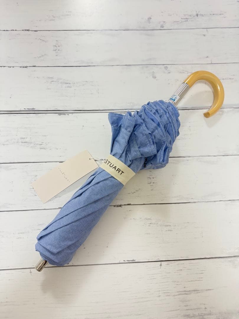 新品　JILL STUART ジルスチュアート 日傘　フリル　晴雨兼用