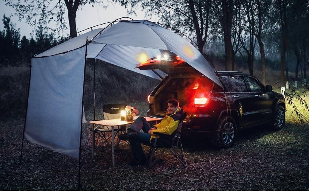 カーサイドタープ　タープ　テント　新品　キャンプ　アウトドア　車中泊　耐水　強力
