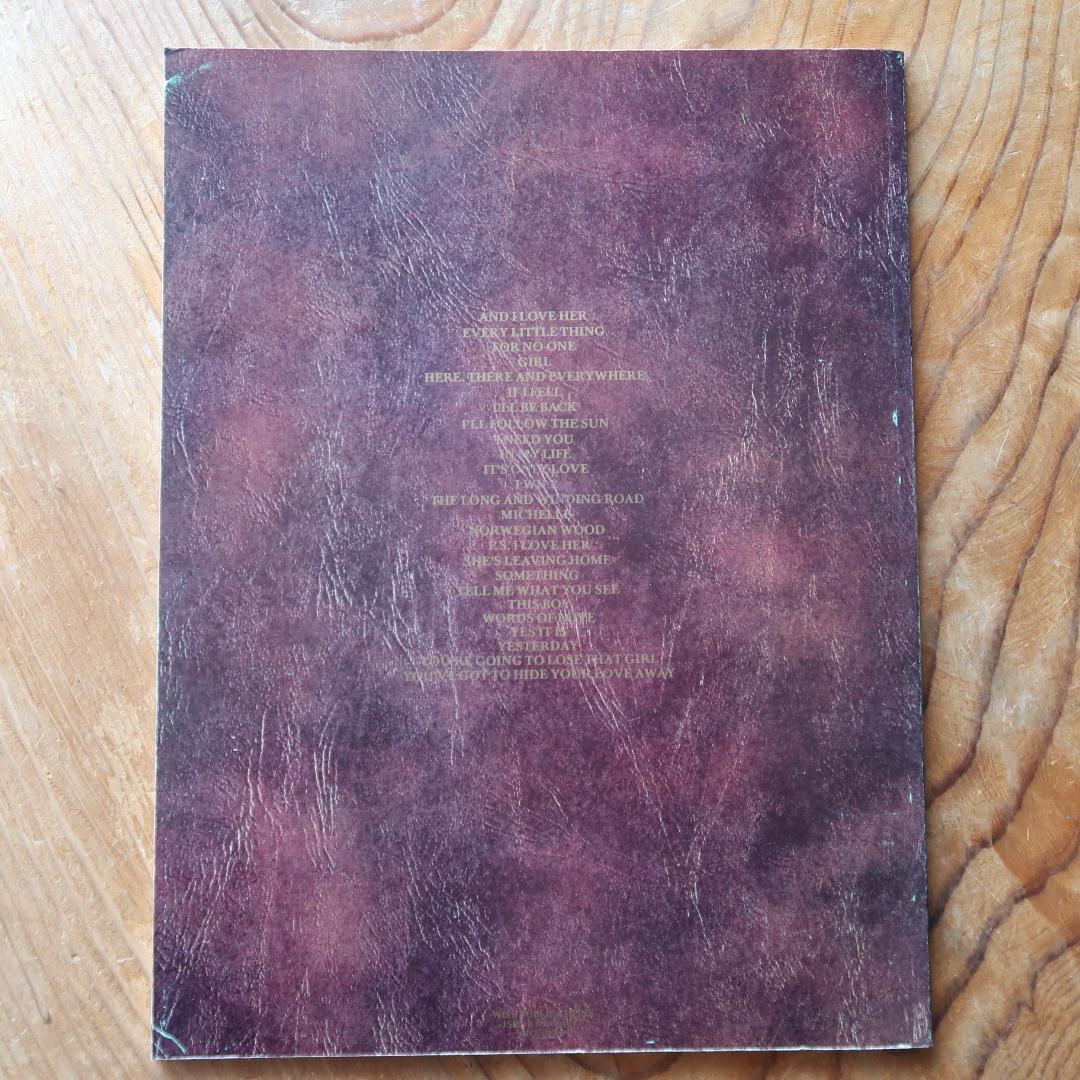 セール！ 希少洋楽譜　LOVE SONGS　THE BEATLES　ビートルズ