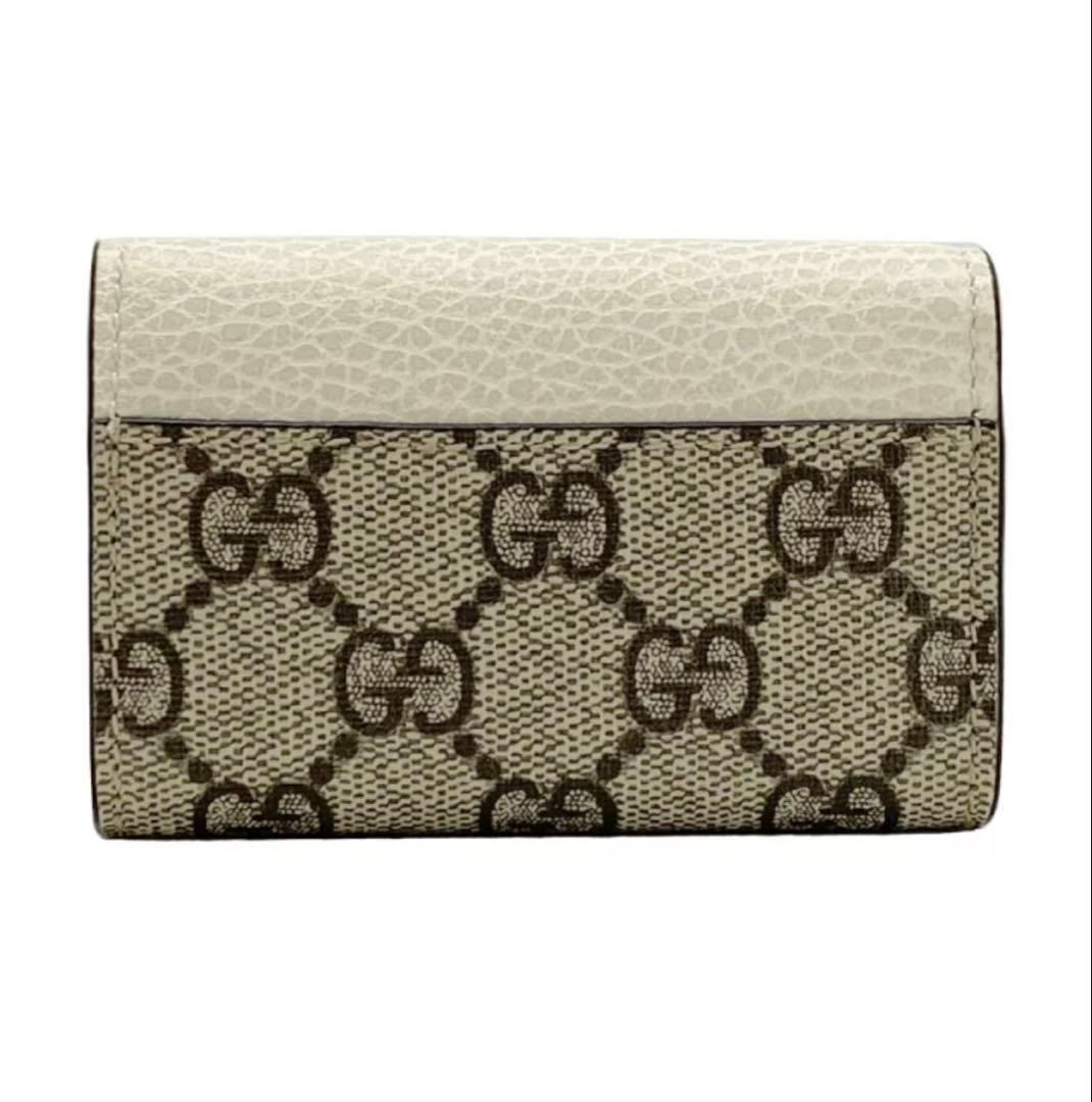 GUCCI ベージュ レザー キーケース