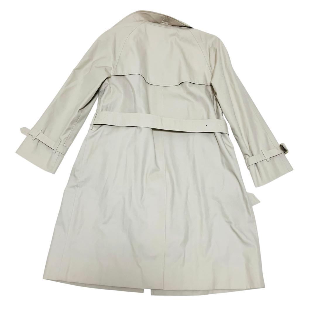 バーバリー　ステンカラーコート　ベルト付　ノバチェック裏地 ベージュ L