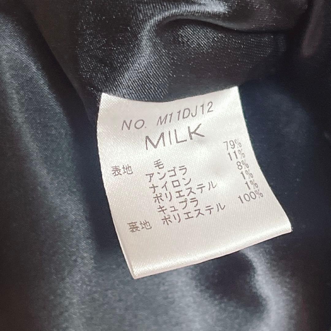 MILK ピーコート　ハート　アウター　ブラック　黒