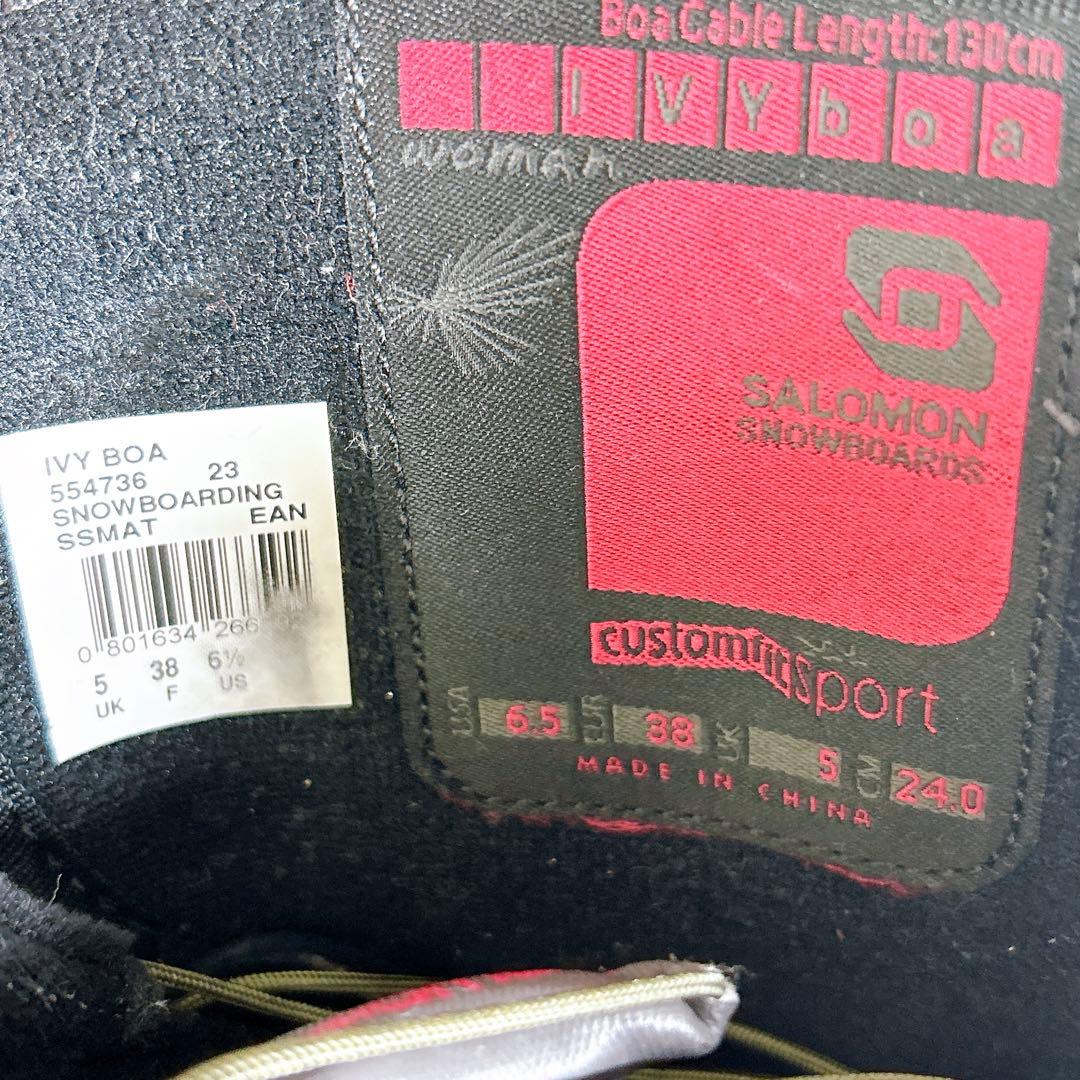 SALOMONサロモンIVY BOA レディース　スノーボードブーツ　23センチ