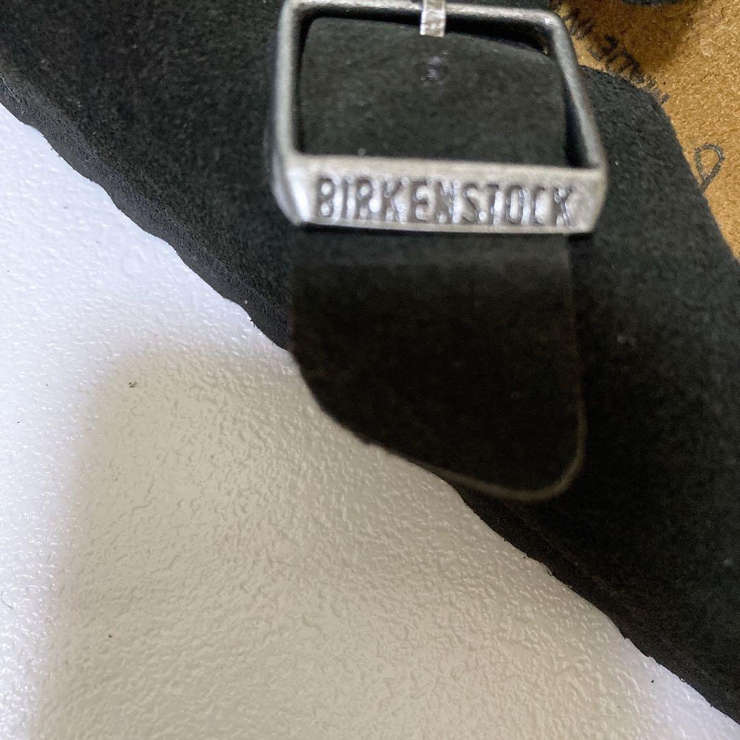極美品 ビルケンシュトック ボストン サボサンダル スエードレザー 黒 26.5