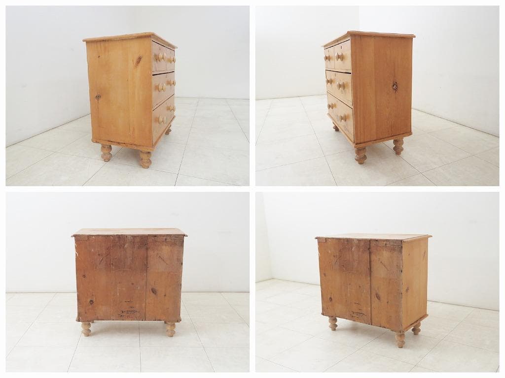 イギリス アンティーク オールドパイン無垢材 チェスト検ロイズペニーワイズカーフ