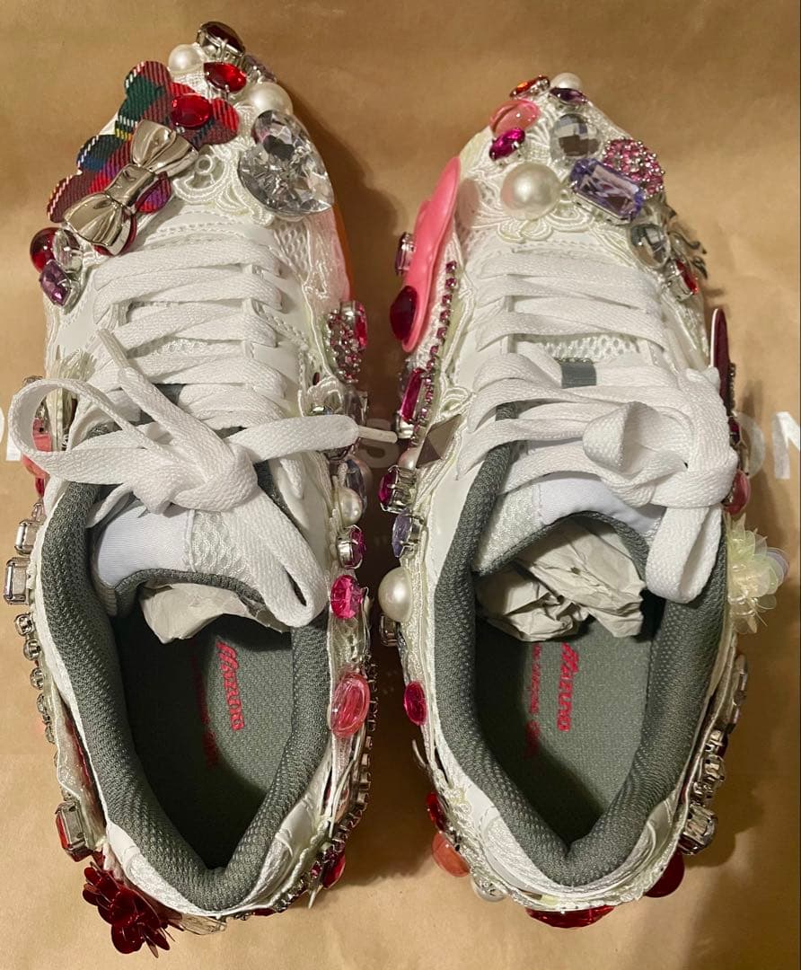 コムデギャルソンガール×ミズノ　ビジュー装飾 スニーカー　未使用