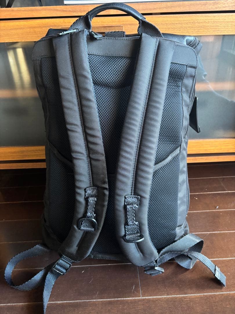 【美品】TUMI アルファ ブラボー バックパック ナイロン ブラック リュック