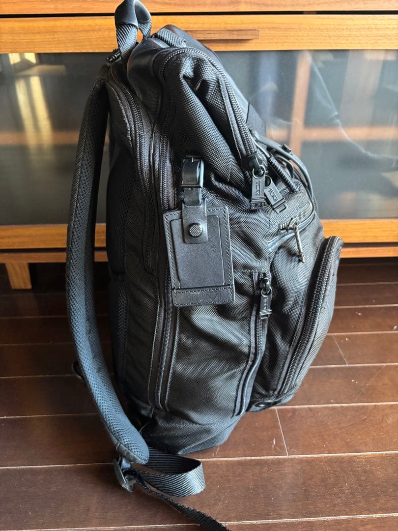 【美品】TUMI アルファ ブラボー バックパック ナイロン ブラック リュック